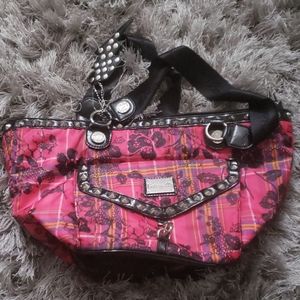 Betsey Johnson Pink and Black Purse